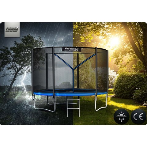 Trampolina ogrodowa 8ft/252cm z siatką zewnętrzną i drabinką Neo-Sport