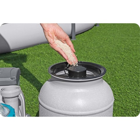 Pompa piaskowa do basenów + kulki filtracyjne 6056 l/h Bestway 58497