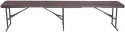 Ławka cateringowa składana WOODLAND brązowa 183 cm