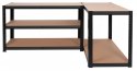 Regał magazynowy 200kg 5 poziomów 205x120x45 cm 1000 kg czarny