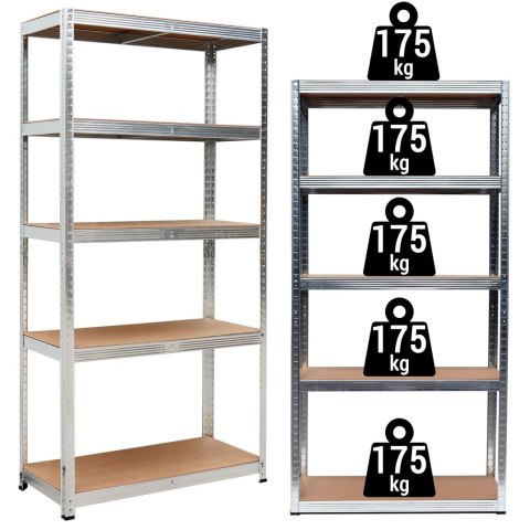Regał magazynowy Conor 875 kg 180 x 90 x 30 cm