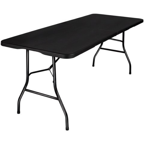 Stół cateringowy składany BUFET BLACK 200x90 cm
