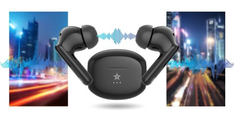 Słuchawki bezprzewodowe GIEWONT RealSound PRO ANC ENC GWS800-1 Czarne