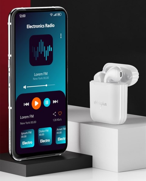 Słuchawki bezprzewodowe douszne LENOVO Thinkplus LivePods LP2 Białe