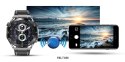 Smartwatch VELTORI VT100-1 + Czarny Pasek Silikonowy + Czarny Eko Skóra