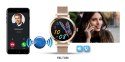 Smartwatch Damski VELTORI VT340-1 Złota Bransoleta + Różowy Pasek Silikonowy