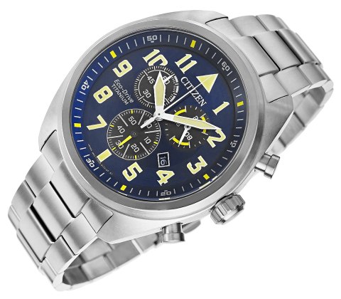 Zegarek Męski CITIZEN Super Titanium Eco-Drive AT2480-81L + BOX