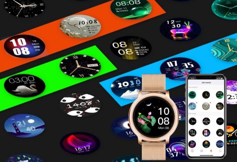 Smartwatch Damski RUBICON RNBE66 Black SMARUB124