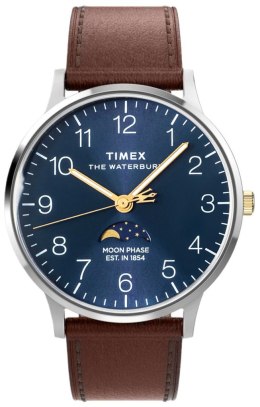 Zegarek Męski TIMEX Waterbury Classic Moon Phase TW2W75600 + BOX