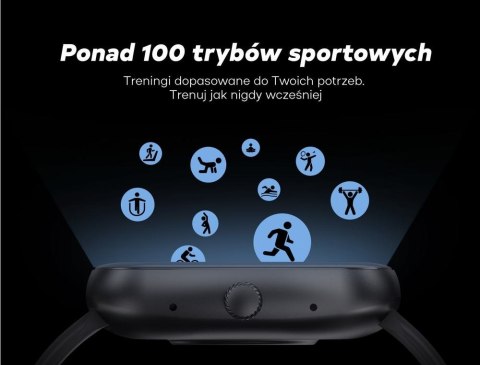 Smartwatch Męski GRAVITY GT18-4 Pomarańczowy Pasek Silikonowy + Czarny Pasek