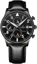 Zegarek Męski Giewont Chronograph Sapphire Czarny GW5630-A1