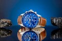Zegarek Męski Giewont Chronograph Sapphire Brązowo Niebieski GW3520-A5