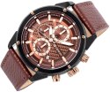 Zegarek Męski Giewont Chronograph Sapphire Czarno Brązowy GW8810-A3