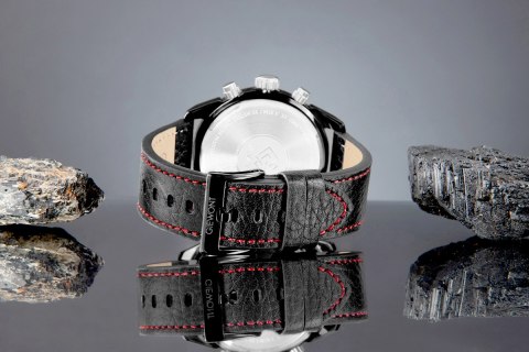 Zegarek Męski Giewont Chronograph Sapphire Czarny GW8810-A1