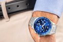 Zegarek Męski Giewont Chronograph Sapphire Srebrno Niebieski GW3520-B3