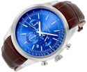 Zegarek Męski Giewont Chronograph Sapphire Srebrno Niebieski GW7650-A5
