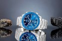 Zegarek Męski Giewont Chronograph Sapphire Srebrno Niebieski GW8720-B3