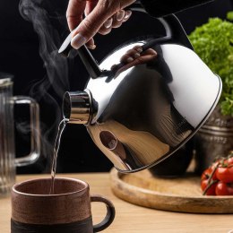 CZAJNIK 1,5L Z GWIZDKIEM KINGHOFF KH-1896 SREBRNY