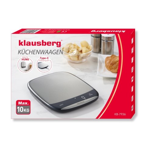 ELEKTRONICZNA WAGA KUCHENNA 10kg KLAUSBERG KB-7936