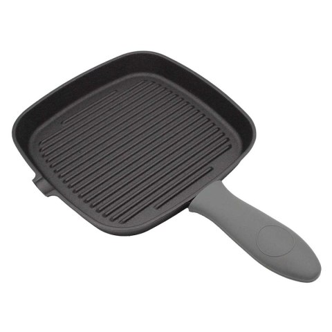 PATELNIA GRILLOWA ŻELIWNA 24cm Z SILIKONOWĄ NAKŁADKĄ 2668