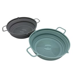 WKŁAD SILIKONOWY DO FRYTOWNICY SKŁADANY OKRĄGŁY 19cm