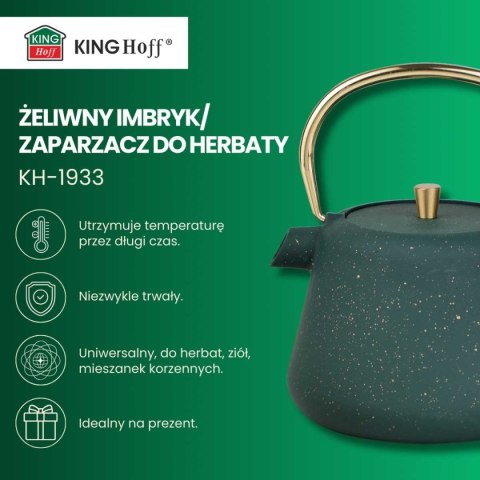 ZAPARZACZ ŻELIWNY IMBRYK 1L Z FILTREM KINGHOFF KH-1933